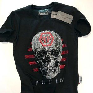 philipp plein black short sleeve T-shirt